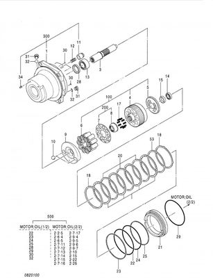Belparts Ekskavatör Zax450 Zaxis450 Hitachi 4431549 için Seyahat Motoru Assy Nihai Tahrik