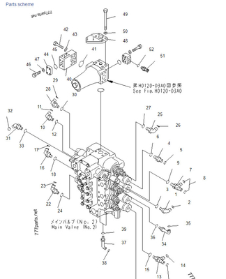 Komatsu PC1250SP-7 ana valf 21N-64-36440 02896-11009 07002-12034 21N-64-36740 02896-11009 Ekskavatör kontrol valfi değiştirme maliyeti