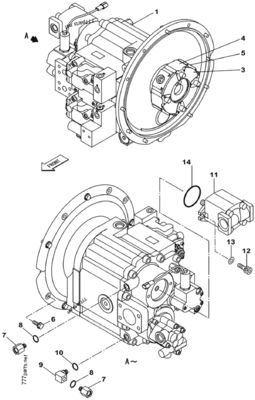 Belparts Ekskavatör K3V112DP-XDPR-9Y00 KRJ6199 hidrolik ana pompa CX210B KRJ17131 kullanılmış ekskavatör pompaları