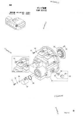 Hitachi için ZX460LCH-HCME,9184686 4432815 9199338, ZX470-5G, ZX470H-5G, ZX470LC-5G, ZX470LCH-5G, ZX470LCR-5G, ZX470R-5G, ZX480MT, ZX480MTH, ZX500LC, ZX500LCH Ana Hidrolik Pompa